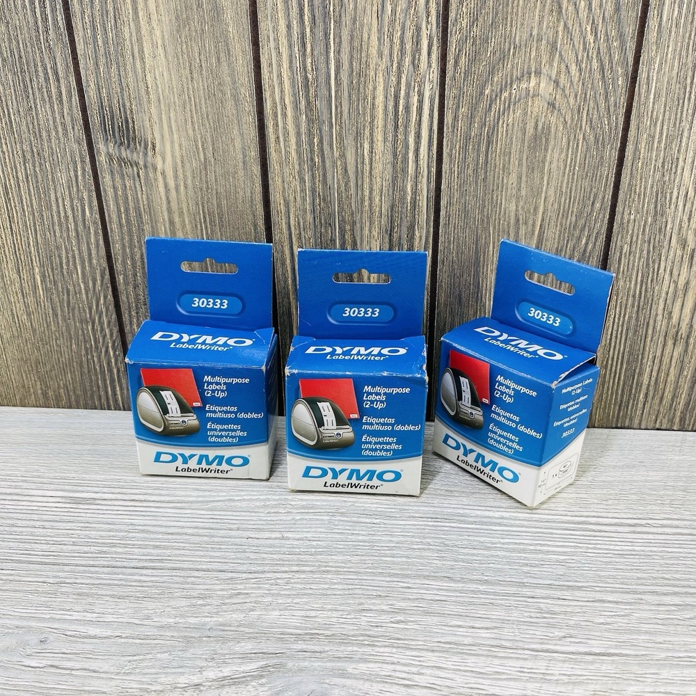 DYMO LabelWriter Multipurpose Labels 1/2 x 1 White 1000 Labels/Roll 30333 Lot 3